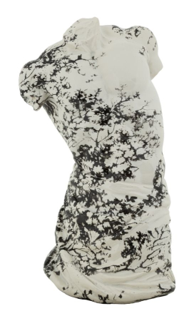 Statuete si Sculpturi - Bust decorativ stil oriental cu textură materică
