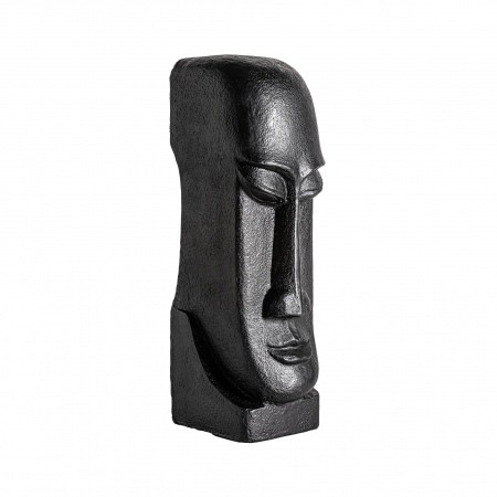 Sculpturi inalte de podea - Bust ciment negru contemporan|Sculpturi minimaliste