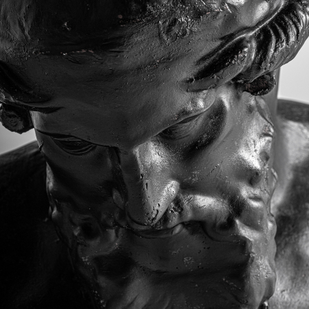 Bust provensal negru|Bust decorativ impunator|Statuete moderne [1]