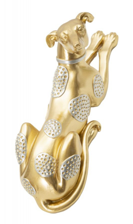 Figurina caine culcat auriu - CreativDeco.ro   [2]