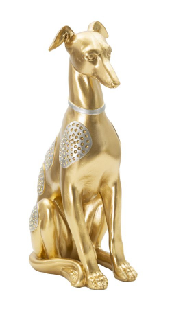 Obiecte decorative - Caine decorativ sezand auriu - CreativDeco.ro  