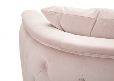 Canapea 2 locuri Bucuresti, catifea roz, creativdeco.ro [4]