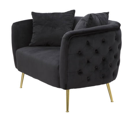 Canapea neagra 2 Locuri Bucuresti | creativdeco.ro [4]