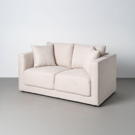 Mobilier - Canapea 2 locuri din stofă crem