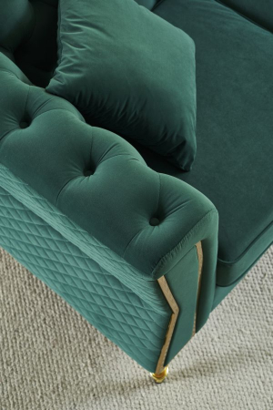 Canapea Verde 2 Locuri | Stil Glamour | CreativDeco [2]