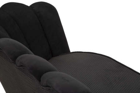 Canapea 2 locuri Viena Plus neagra, textil - creativdeco.ro [7]
