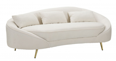 Canapele - Canapea crem 3 locuri stil scandinav CreativDeco