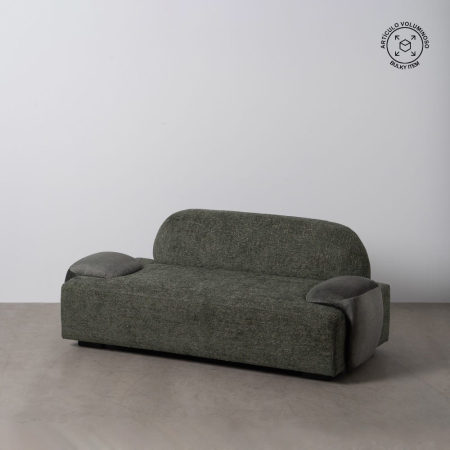 Modern - Canapea 3 Locuri Sely Verde, Stofa - CreativDeco.ro