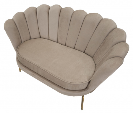 Canapea 2 locuri eleganta catifea Bej Viena Plus - creativdeco.ro [4]