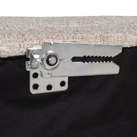 Canapea colțar bej din stofă și lemn [8]