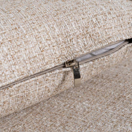 Canapea colțar bej din stofă și lemn [11]