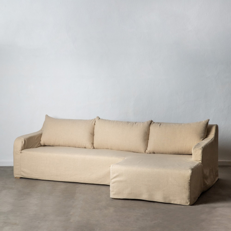 Canapele - Canapea Modulara Bej Deschis CreativDeco - Confort si Versatilitate pentru Living Modern
