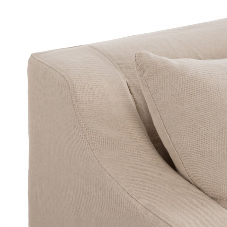 Canapea Modulara Bej Deschis CreativDeco - Confort si Versatilitate pentru Living Modern [3]