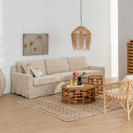 Canapea crem 4 locuri|Canapele spatioase pentru interioare rafinate [1]