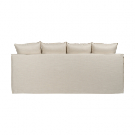 Canapea 4 locuri crem cu tapiterie naturala|Canapele moderne pentru interioare elegante [3]