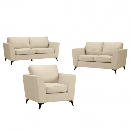 Canapea cu 2 locuri bej Boel cu perne lavabile și design modern [3]