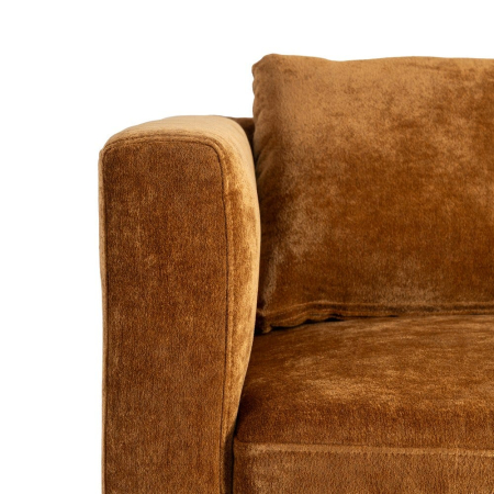 Canapea 2 locuri ocru – canapea din stofă modern minimalist [8]