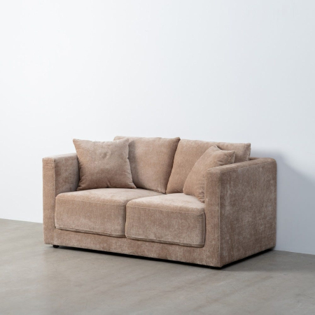 Canapea de 2 locuri din stofă de culoare taupe [9]