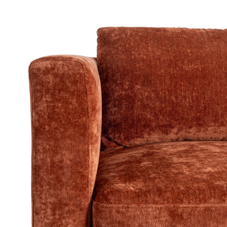 Canapea 2 locuri teracotă – canapea din stofă modern minimalist [8]
