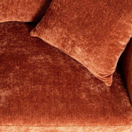 Canapea 2 locuri teracotă – canapea din stofă modern minimalist [6]