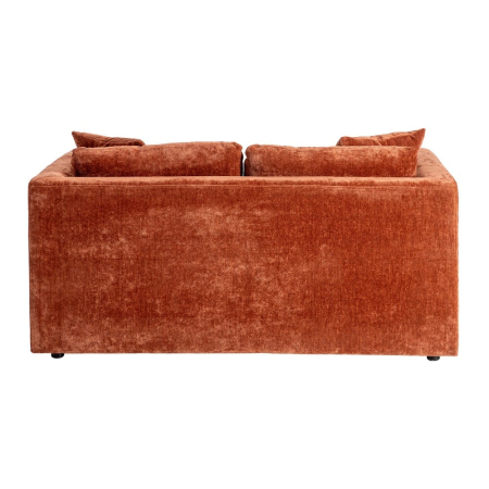 Canapea 2 locuri teracotă – canapea din stofă modern minimalist [3]