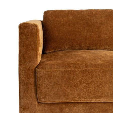 Canapea 3 locuri ocru – canapea din stofă modern minimalist [8]