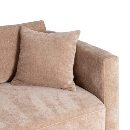 Canapea de 3 locuri din stofă de culoare taupe și în stil modern minimalist [5]