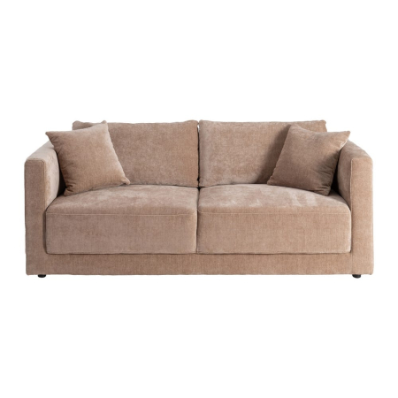 Canapea de 3 locuri din stofă de culoare taupe și în stil modern minimalist [2]