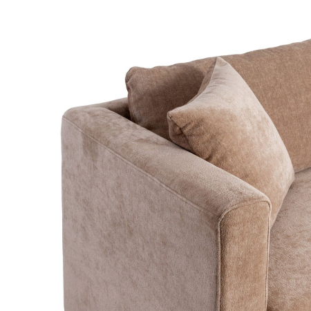 Canapea de 3 locuri din stofă de culoare taupe și în stil modern minimalist [4]