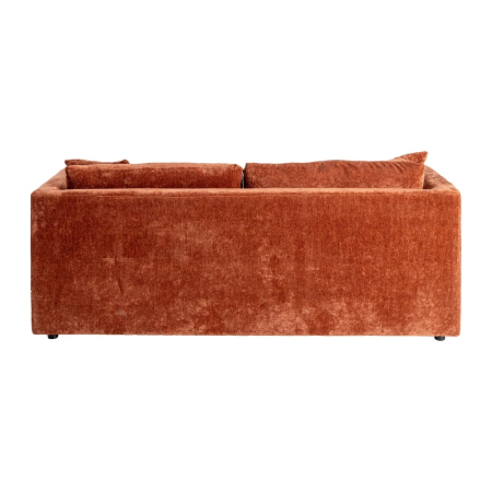 Canapea 3 locuri teracotă – canapea din stofă modern minimalist [3]