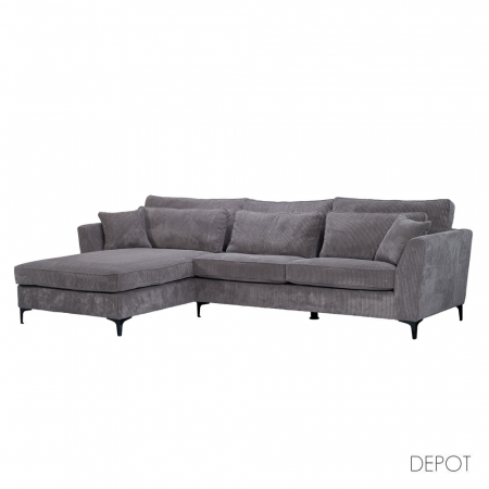Canapele - Canapea colt stanga gri 316x185x92 cm