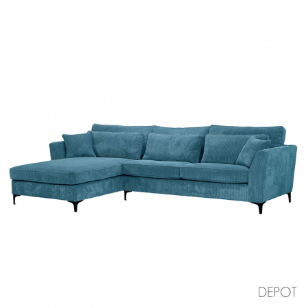 Canapele - Canapea colt stanga petrol 316x185x92 cm