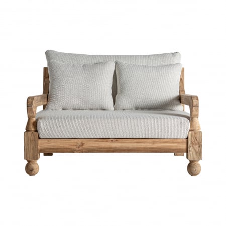 Mobilier Gradina - Canapea coloniala lemn tec reciclat|Canapele sustenabile