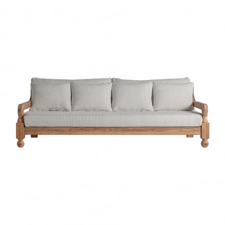 Mobilier Gradina - Canapea coloniala lemn tec reciclat|Canapele elegante