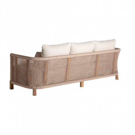 Canapea exteior boho lemn tec reciclat|Canapele sustenabile [3]