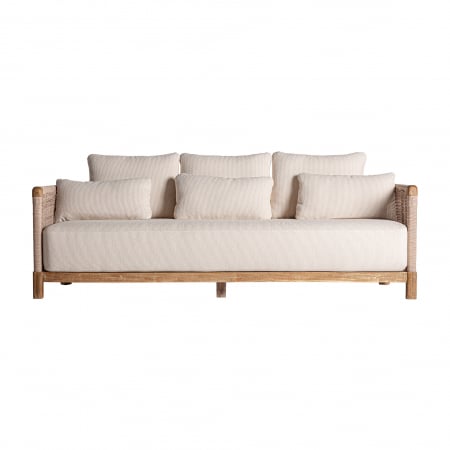 Mobilier Gradina - Canapea exteior boho lemn tec reciclat|Canapele sustenabile