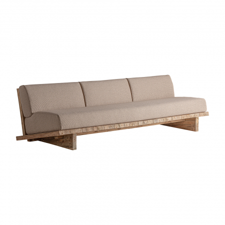 Canapea coloniala lemn tec reciclat|Canapele sustenabile [1]