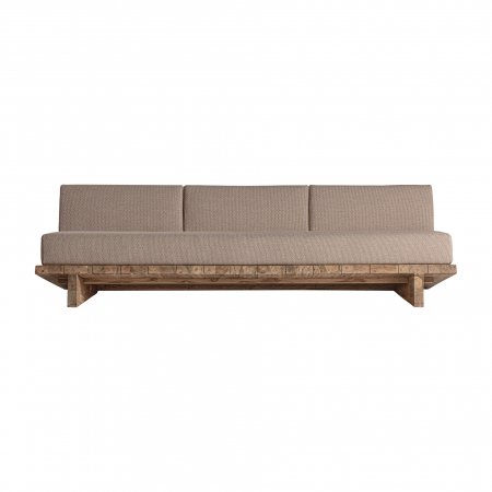 Mobilier Gradina - Canapea coloniala lemn tec reciclat|Canapele sustenabile