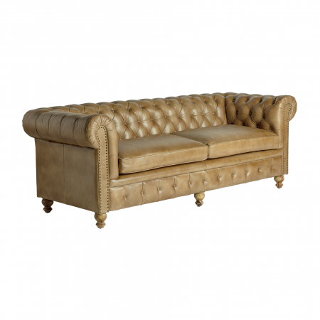 Canapea vintage piele maro | Canapele confortabile [1]