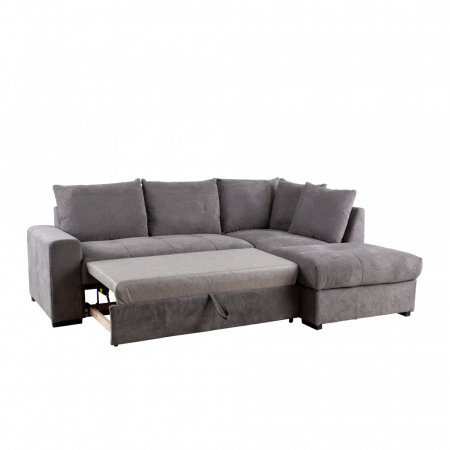 Canapea extensibilă colțar dreapta gri stone Bill [2]