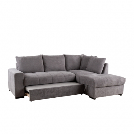 Canapea extensibilă colțar dreapta gri stone Bill [11]