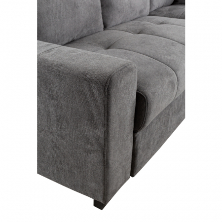 Canapea extensibilă colțar dreapta gri stone Bill [23]