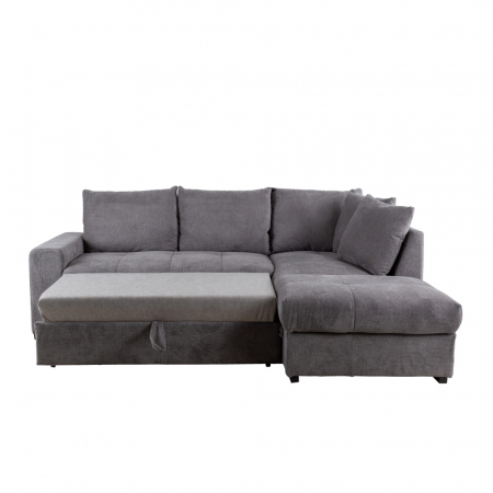 Canapea extensibilă colțar dreapta gri stone Bill [7]