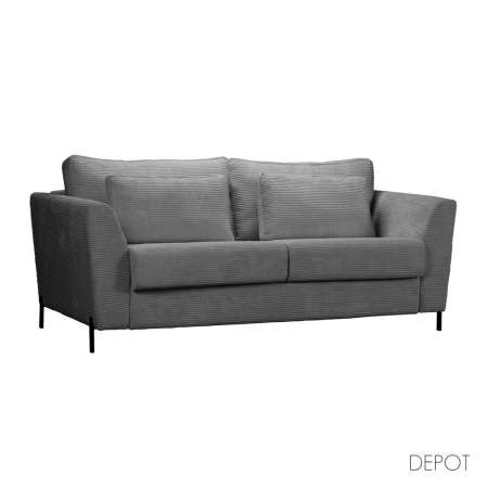 Canapele - Canapea extensibilă cu 3 locuri gri Cocoon