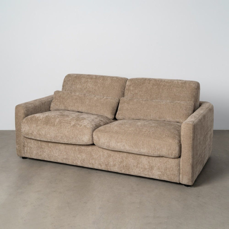 Canapele Extensibile - Canapea extensibilă din stofă taupe