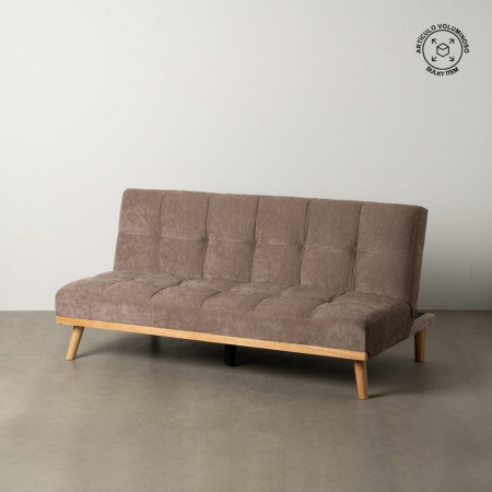 Canapele Extensibile - Canapea extensibilă taupe din stofă chenille