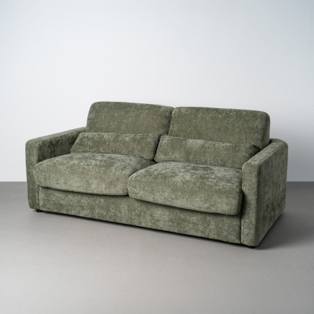 Mobilier - Canapea extensibilă verde din stofă