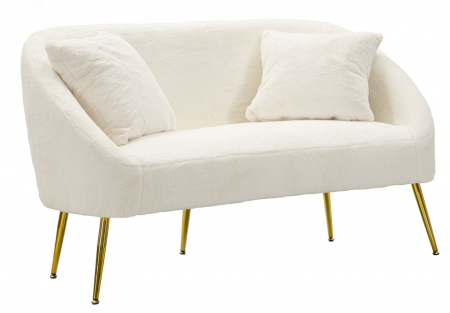 Canapele - Canapea Fixa Soffy Alba | Design Italian Elegant | CreativDeco