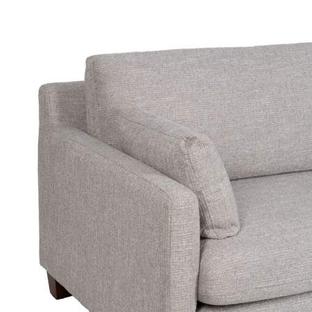 Canapea gri cu 3 locuri din stofă [4]