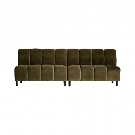 Canapea modulara Art Deco catifea verde|Canapele elegante living [7]